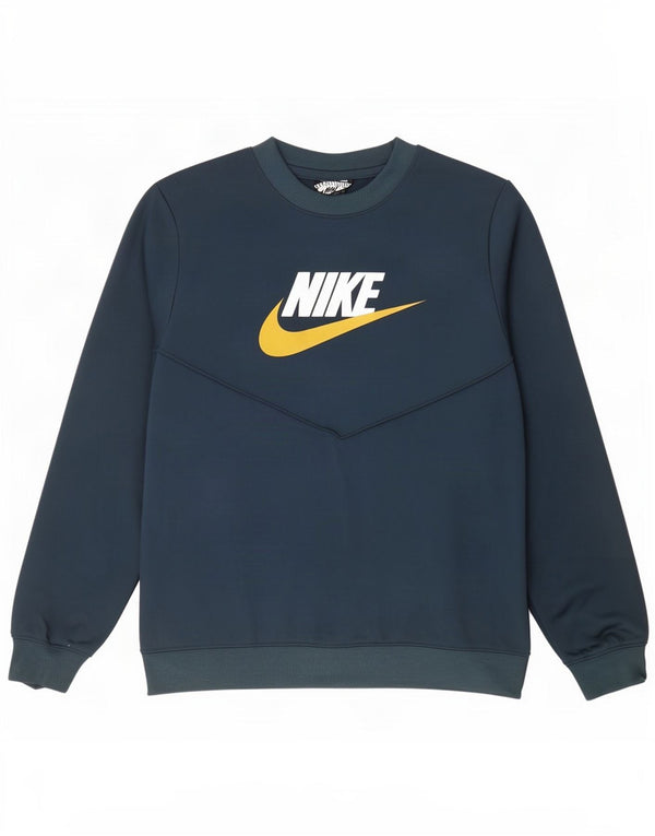 Pulover cu grafic Nike pentru băieți 13-14 ani XL Bleumarin Poliester