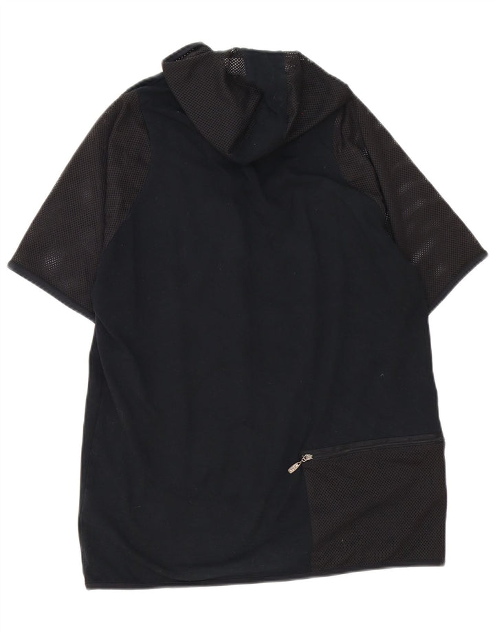 Tricou cu glugă Fila pentru bărbați Top mediu din bumbac negru