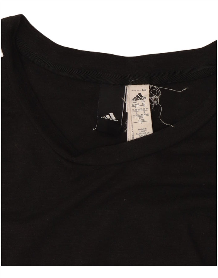 Top tricou ADIDAS pentru femei UK 20/22 XL poliester negru