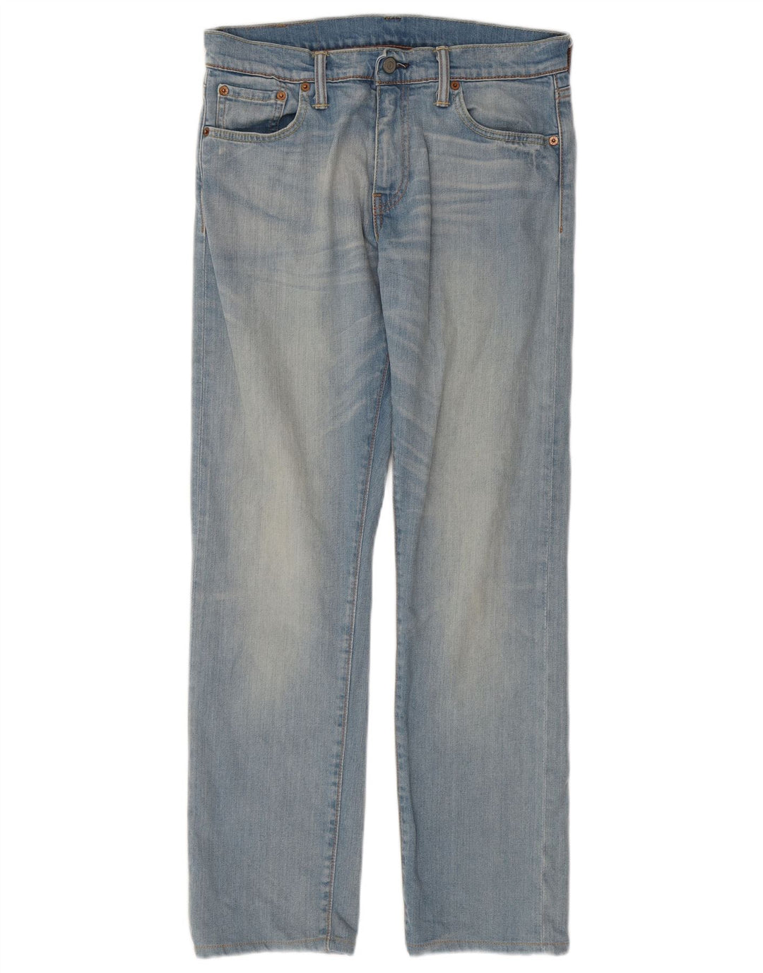 LEVI'S Mens 504 Straight Jeans W30 L32 Blue Cotton
