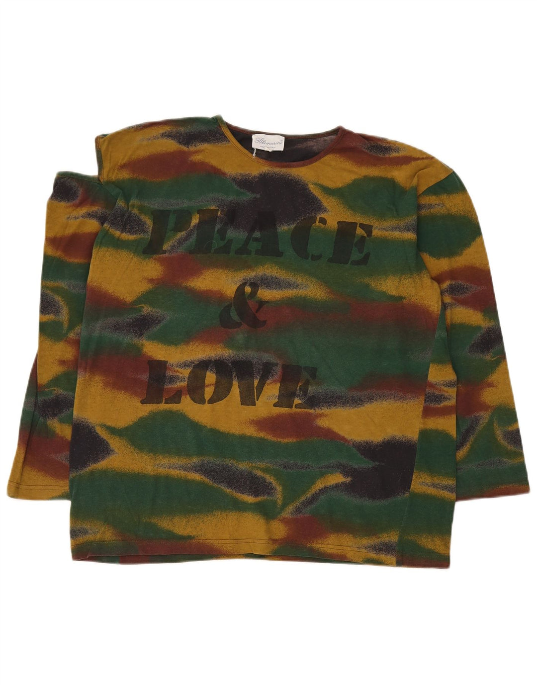 Blumarine Top grafic pentru femei cu mânecă lungă IT 44 bumbac multicolor mediu