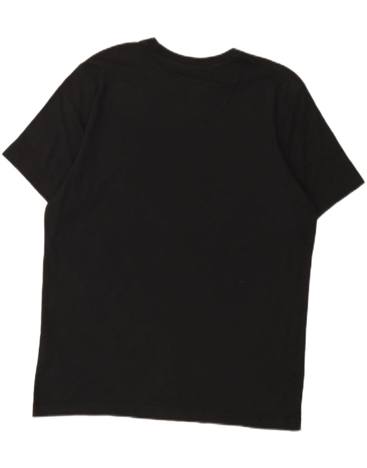 Tricou grafic Nike Dri Fit pentru bărbați Top, bumbac mediu negru