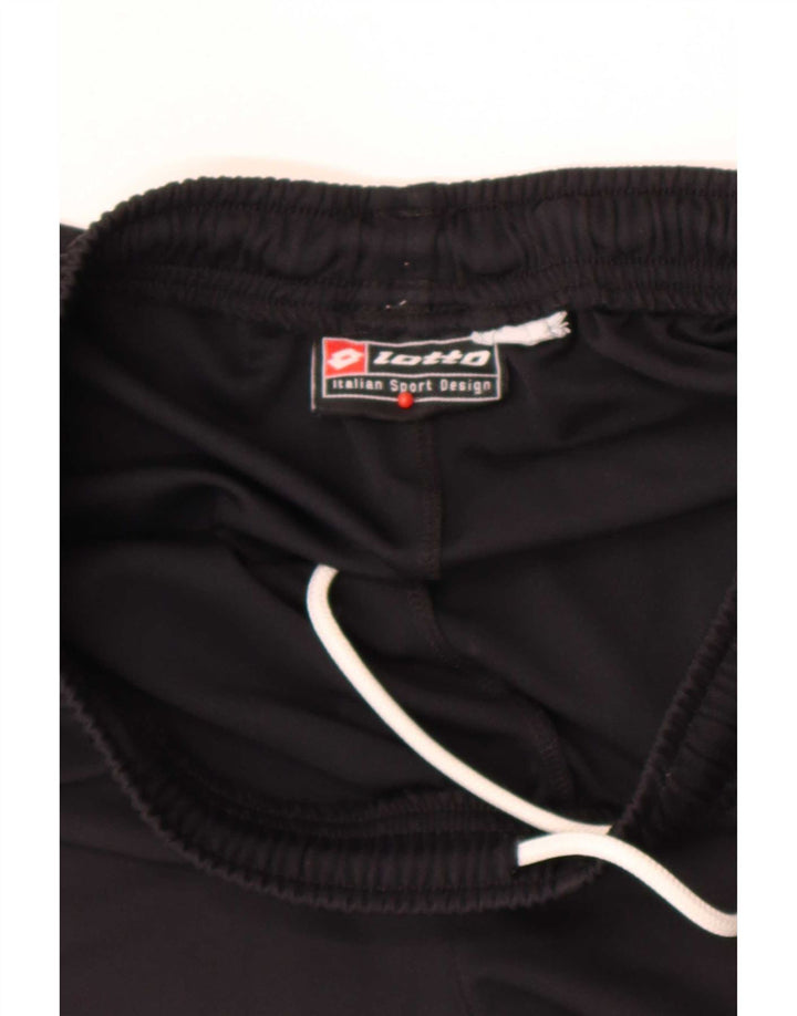 Pantaloni scurți sport Lotto pentru bărbați, mediu negru, bloc de culoare