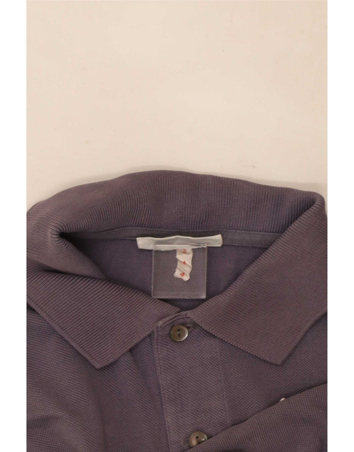 Tricou polo Lacoste pentru bărbați mărimea 4 bumbac violet mediu