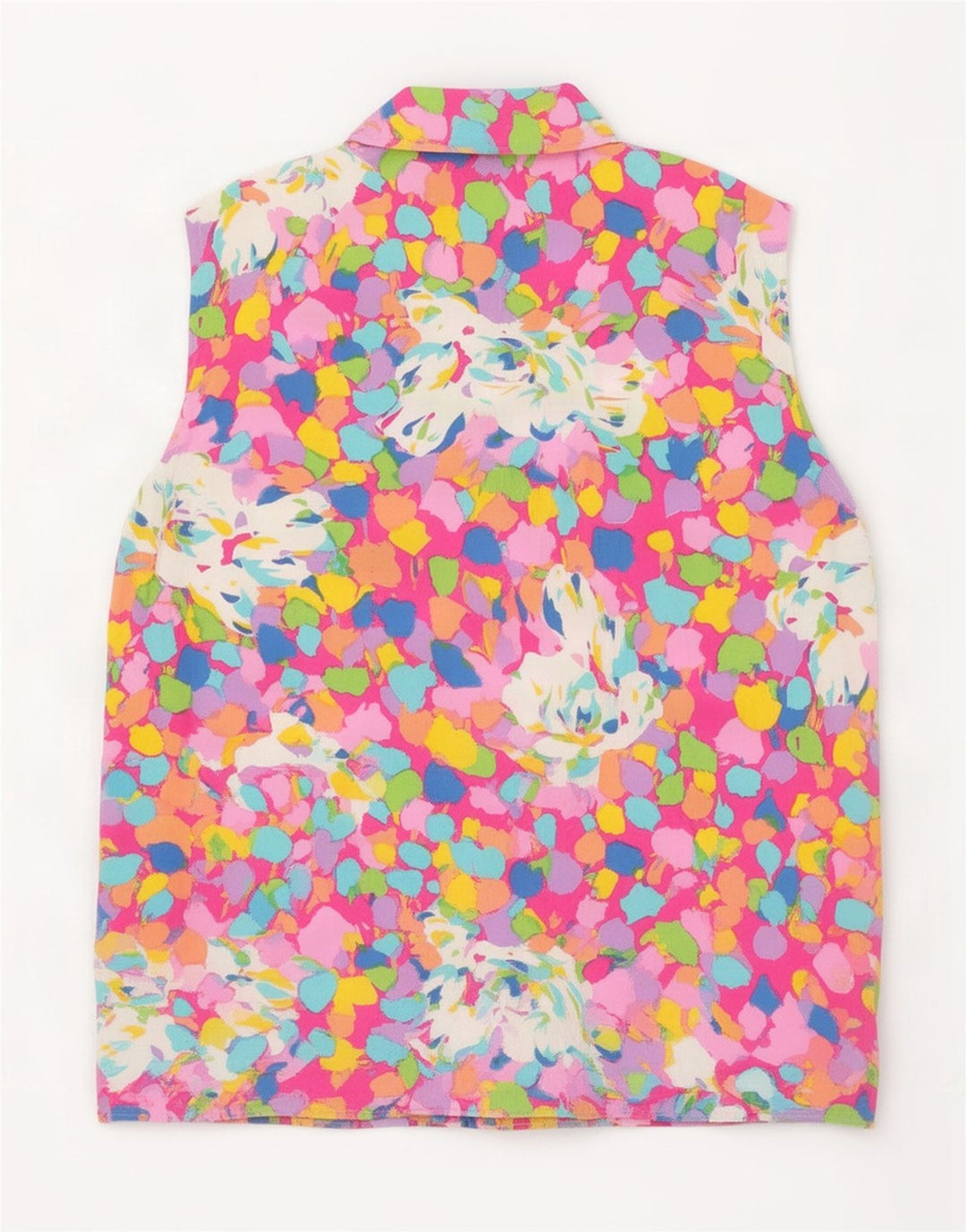 Bluză cămașă cu model abstract pentru femei Benetton UK 10 Mic Multicolor