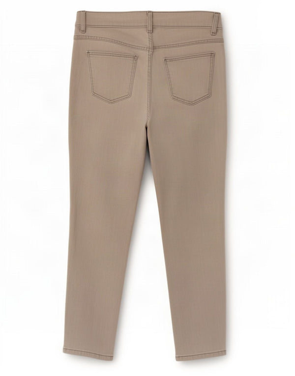 Marks & Spencer Blugi crop subțiri pentru femei UK 12 Medium L30 L26 Bumbac gri