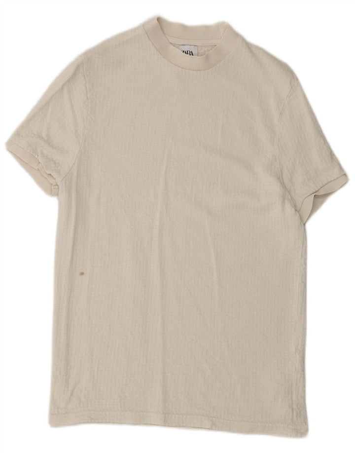 Tricou pentru bărbați Zara Top mic Lyocell alb