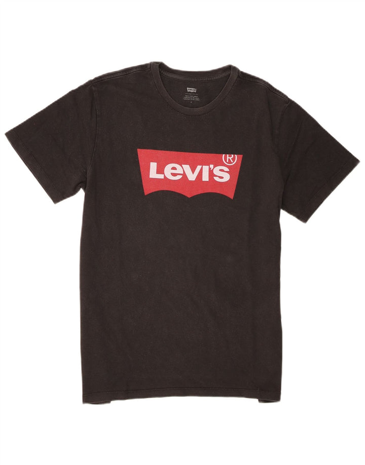 Tricou grafic pentru bărbați Levi's Top mediu negru bumbac
