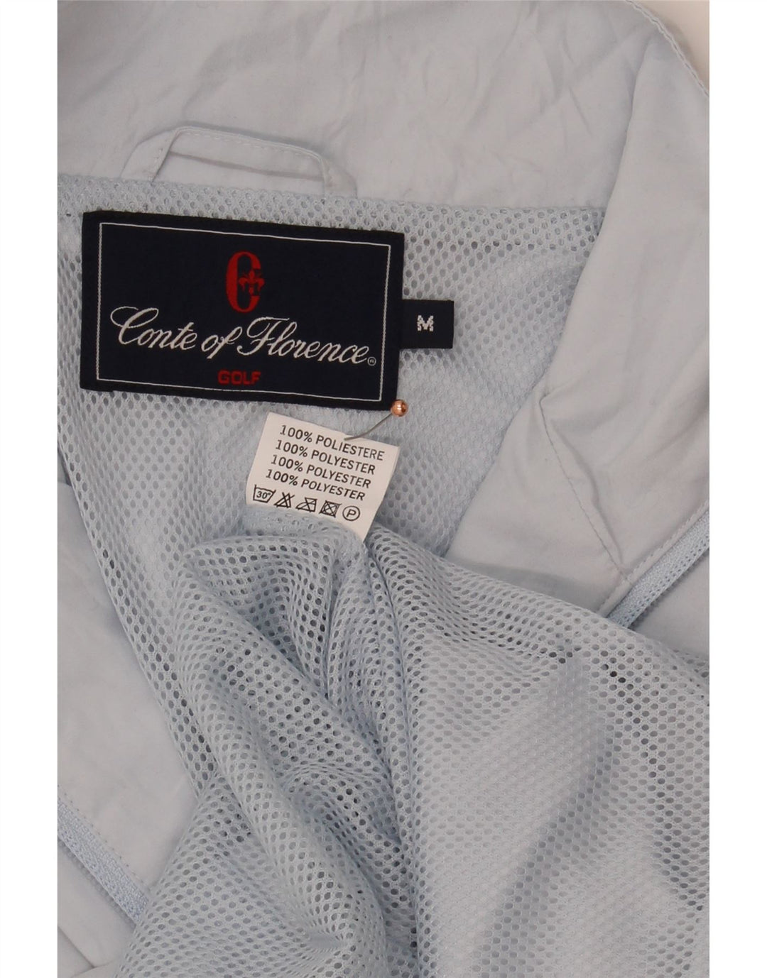 CONTE OF FLORENCE Womens Golf Tracksuit Top Jacket UK 14 Medium Blue Vintage Conte of Florence and Second-Hand Conte of Florence from Messina Hembry 