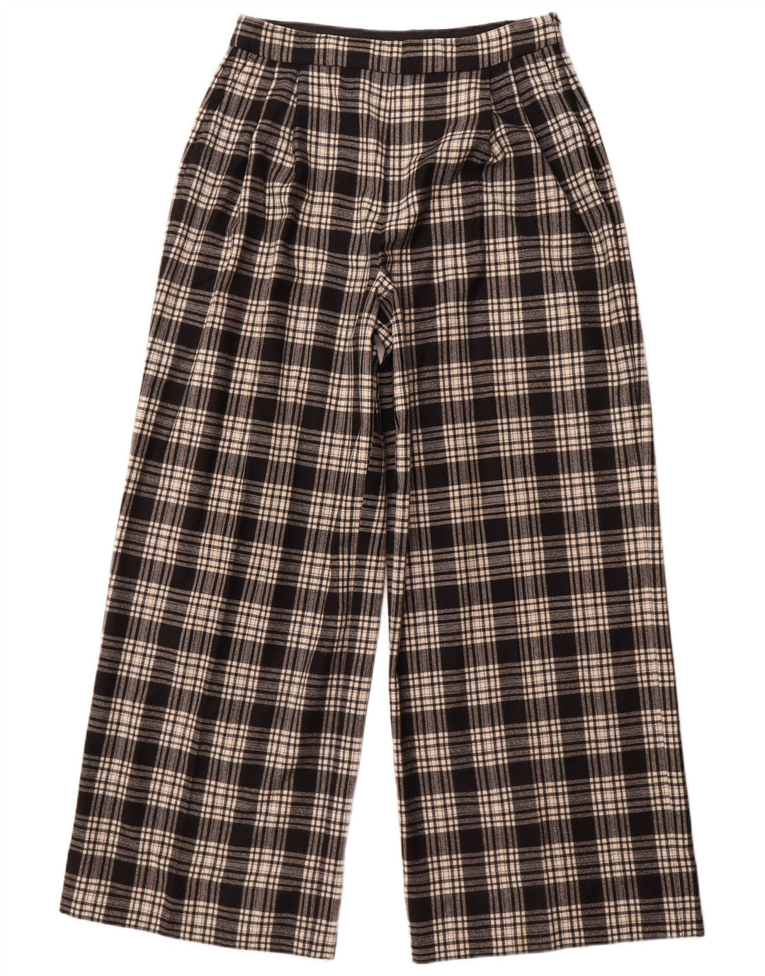 Massimo Dutti Pantaloni casual pentru femei EU 42 Large W32 L30 Black Check