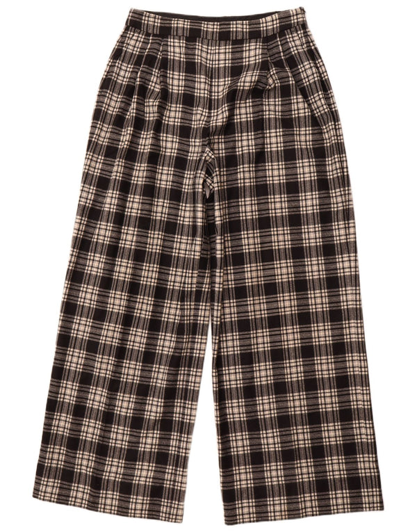 Massimo Dutti Pantaloni casual pentru femei EU 42 Large W32 L30 Black Check