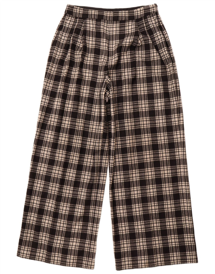 Massimo Dutti Pantaloni casual pentru femei EU 42 Large W32 L30 Black Check