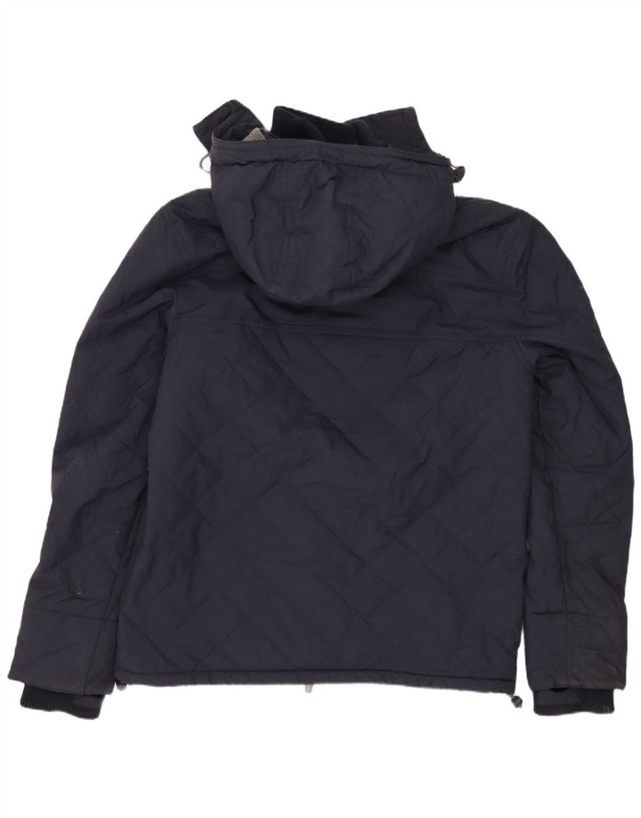Jachetă Windbreaker cu grafică pentru femei SUPERDRY UK 14 Medium Bleumarin