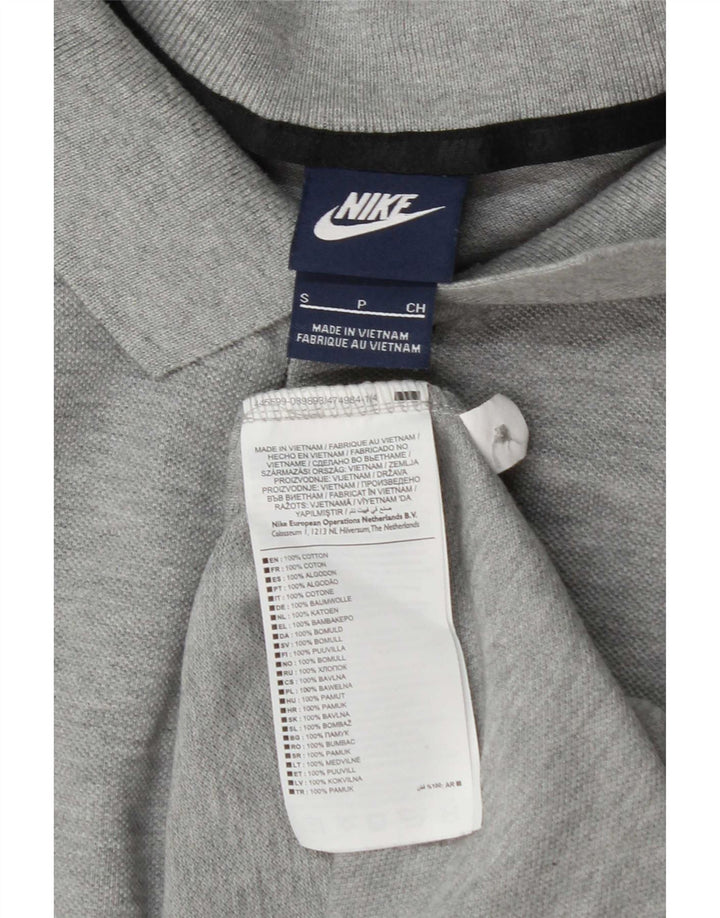 Tricou polo Nike pentru bărbați, bumbac gri mic