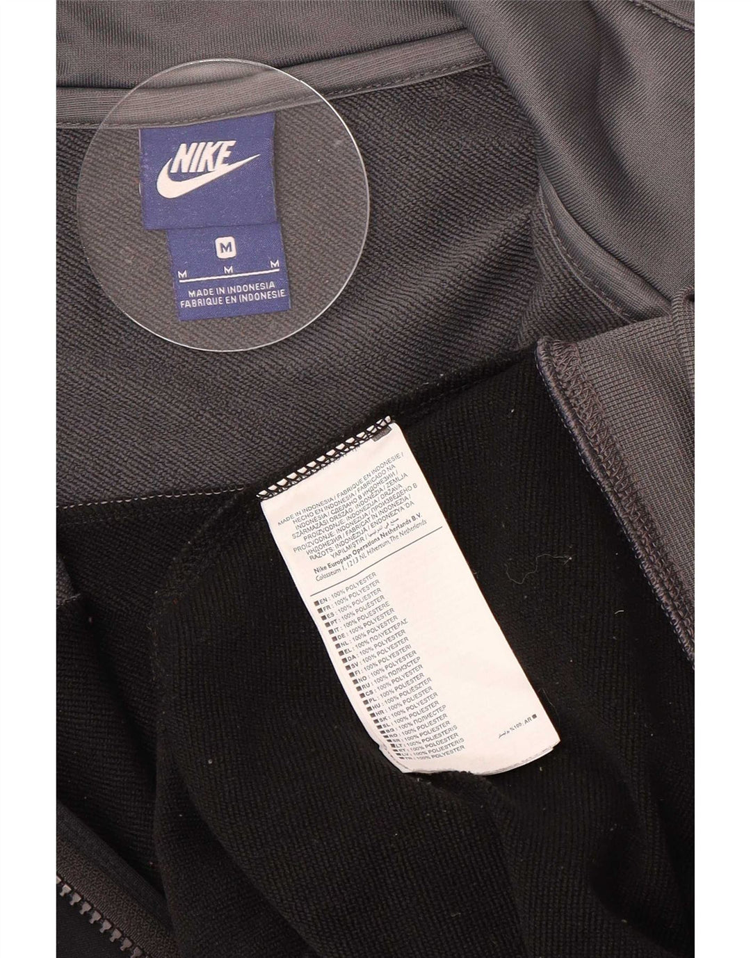 Jachetă de trening pentru bărbați Nike, negru mediu, poliester bloc de culoare