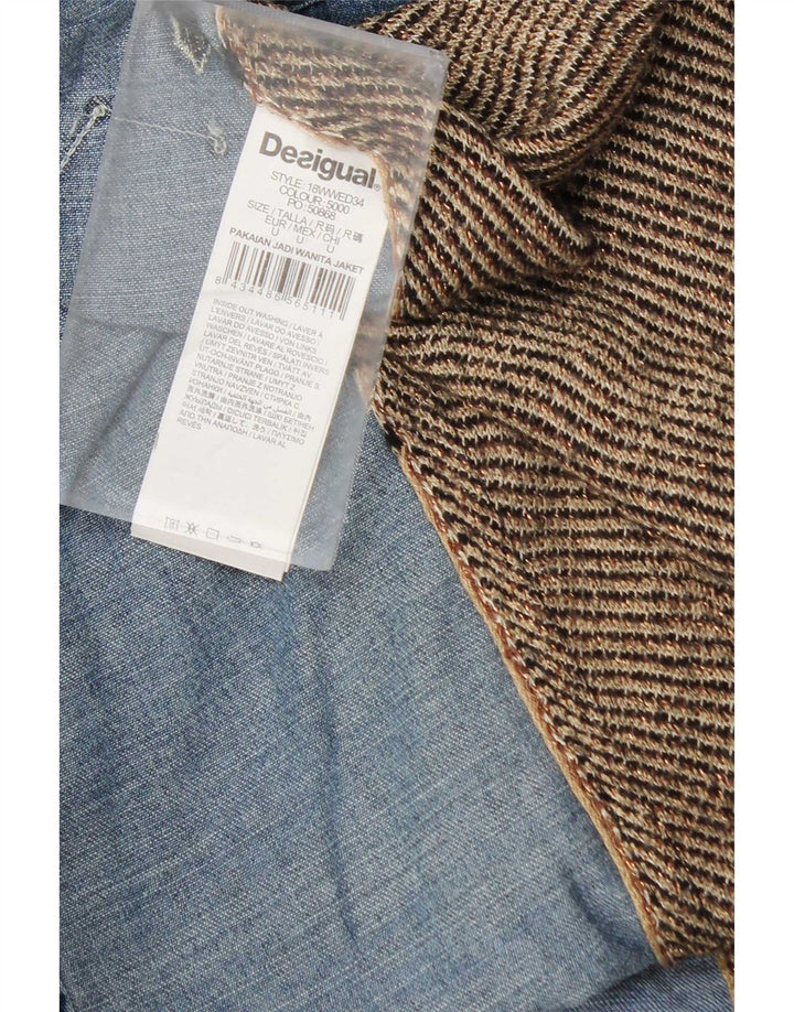 Bluză pentru femei Desigual cămașă din blugi UK 18 XL, multicoloră, viscoză
