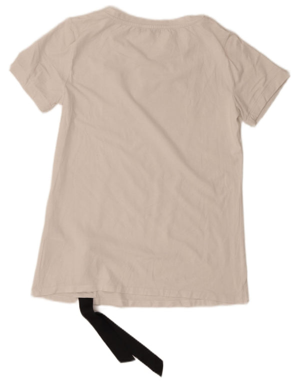 Tricou grafic Liu Jo pentru femei Top UK 10 Small White Bumbac