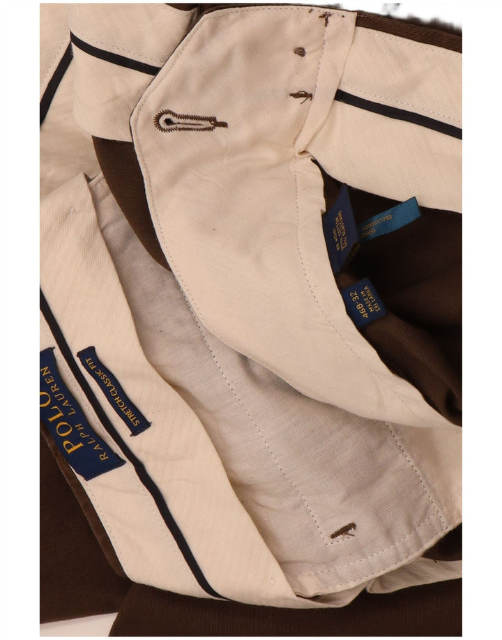 POLO RALPH LAUREN Pantaloni chino drepți pentru bărbați, în formă clasică, L46 L32 maro