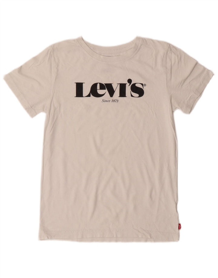 Tricou grafic Levi's pentru baieti Top 13-14 ani alb