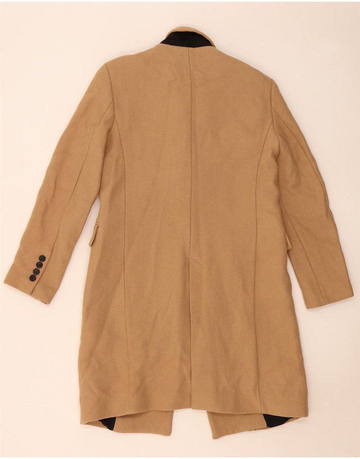 Pardesiu pentru femei Zara UK 12 Medium Bej Lână