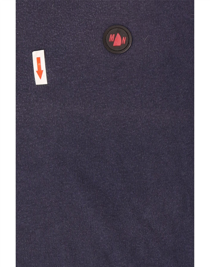 Murphy & Nye Pulover pentru bărbați cu decolteu triplu, mare, bleumarin