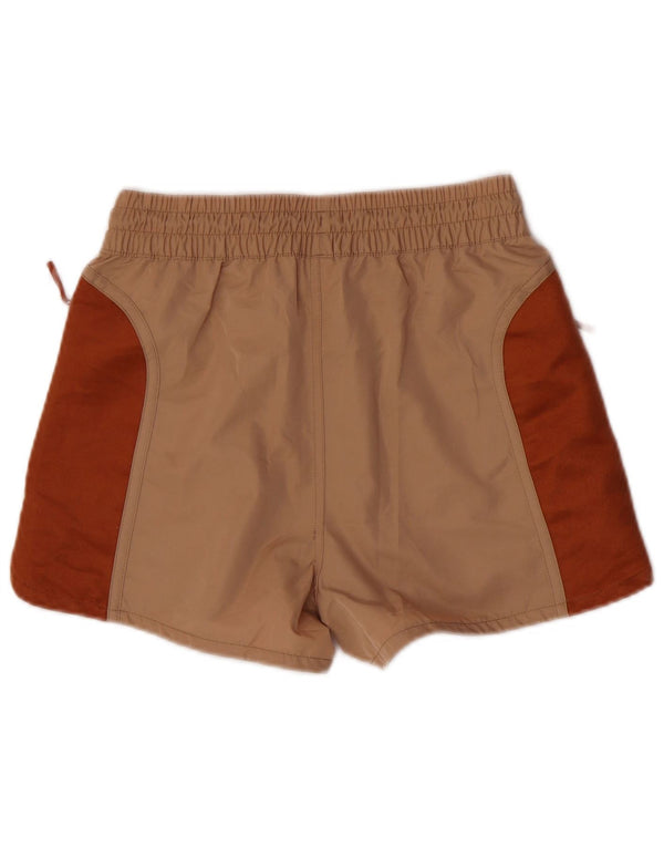 Pantaloni scurti sport Puma pentru femei UK 8 Small Beige Colorblock Poliester