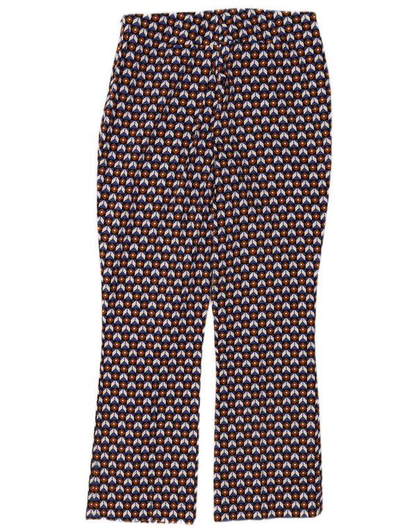 Pantaloni tăiați pentru femei Zara Medium L28 L26 Multicolori geometrici