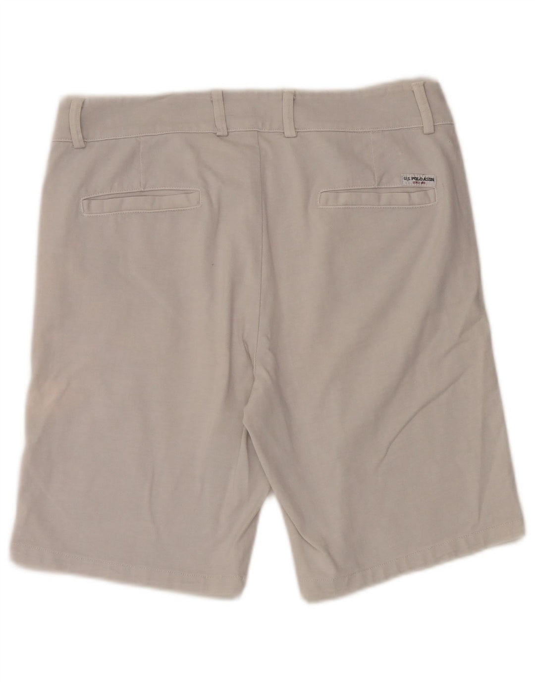 U.S. POLO ASSN. Pantaloni scurți chino pentru bărbați W32 bumbac alb mediu