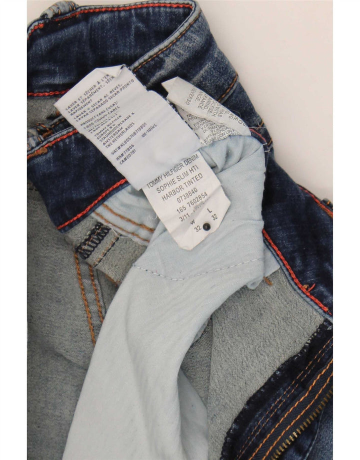 Blugi slim pentru femei Tommy Hilfiger W32 L32 bumbac bleumarin