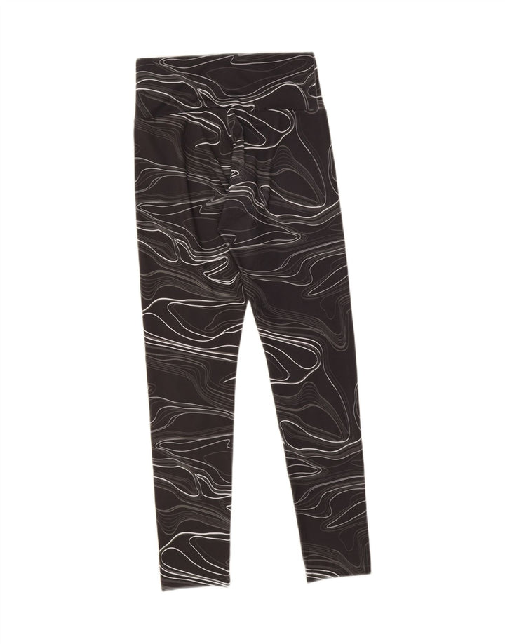 Leggings cu model abstract Puma pentru femei UK 8 Small Black Geometric