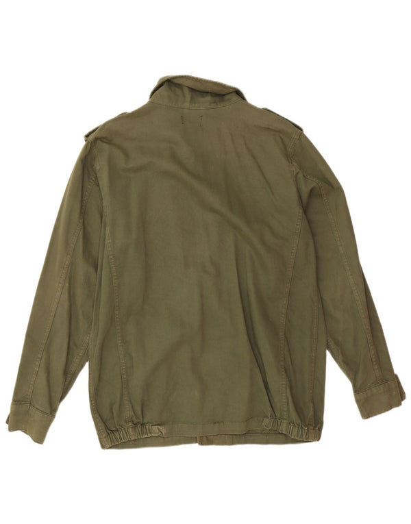 Jachetă militară Topshop pentru femei UK 14, bumbac mare kaki
