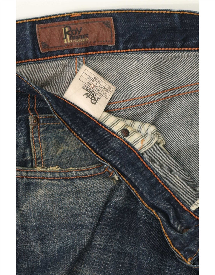 Blugi slim pentru bărbați Roy Rogers Distressed W38 L34 Bumbac albastru