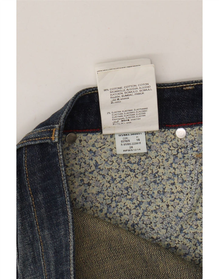 Pantaloni scurți din denim pentru femei Replay W28, bumbac albastru mediu
