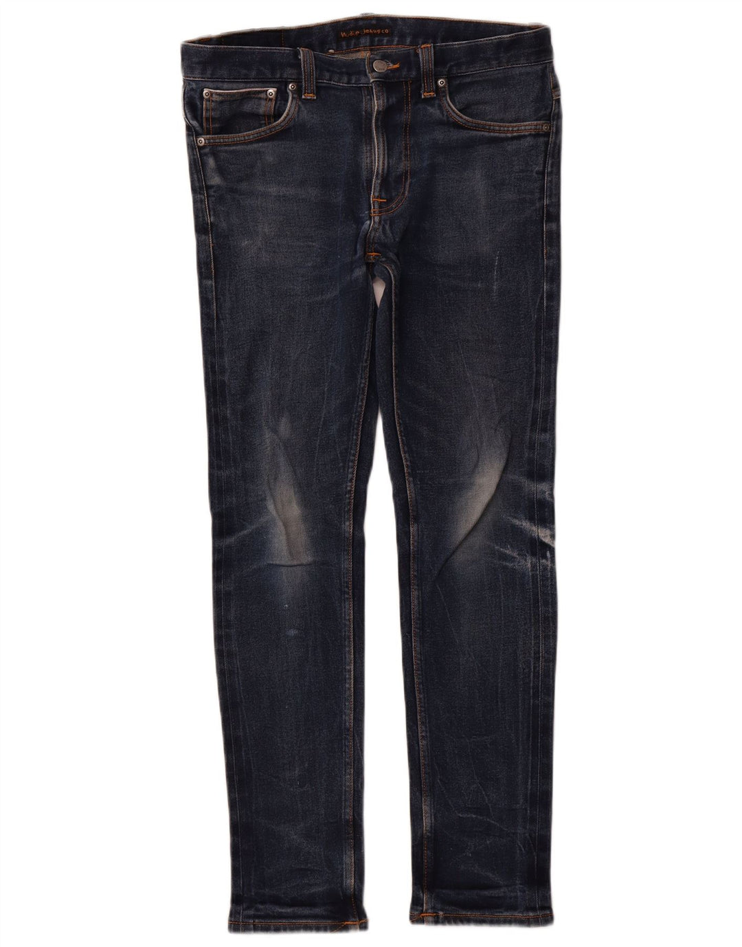 NUDIE JEANS Blugi skinny pentru bărbați W32 L32 Bumbac albastru