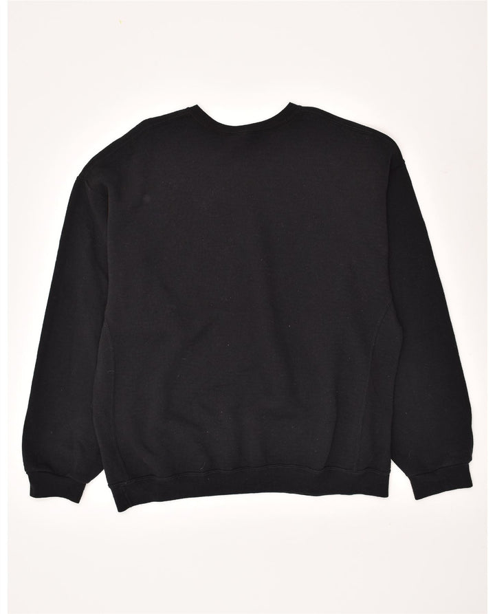 RUSSELL ATHLETIC Mens Graphic Sweatshirt Jumper 2XL Black Cotton Vintage Russell Athletic and Second-Hand Russell Athletic from Messina Hembry 