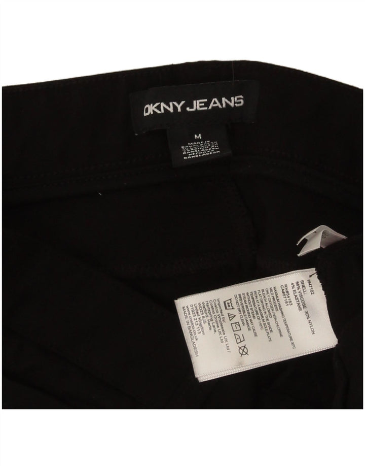 Dkny Pantaloni casual subțiri pentru femei L30 L28 Viscoză neagră