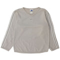 Pulover supradimensionat pentru femei Adidas UK 10 Bumbac gri mic