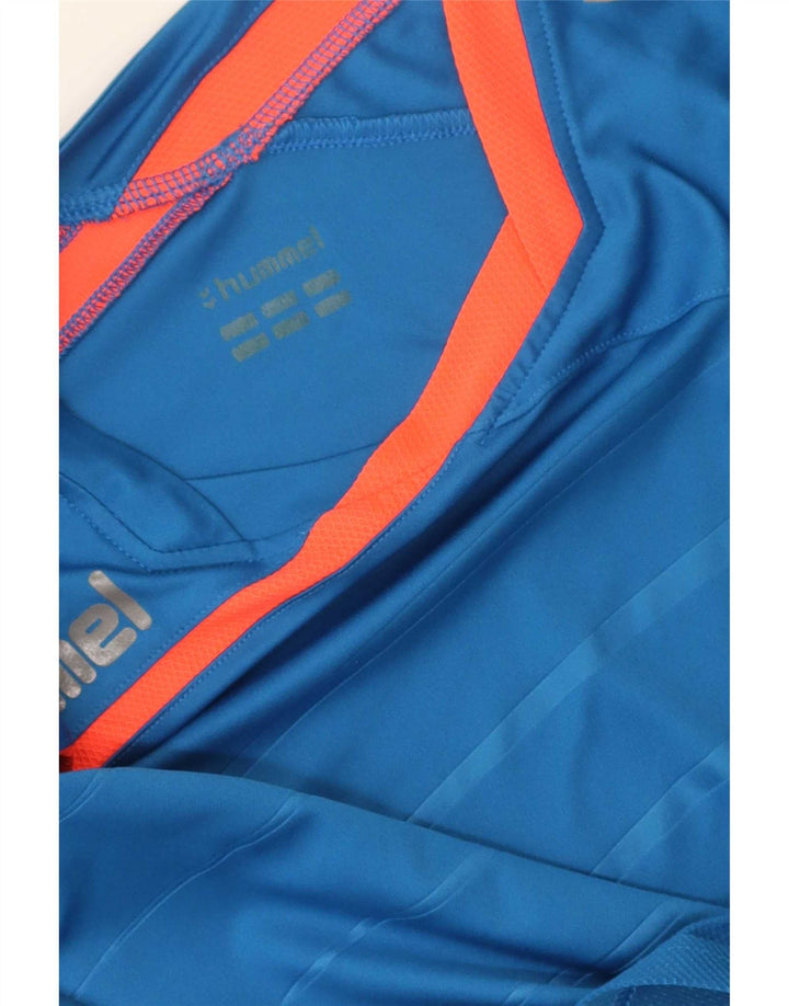 Tricou grafic pentru bărbați Hummel Top mare cu dungi albastre