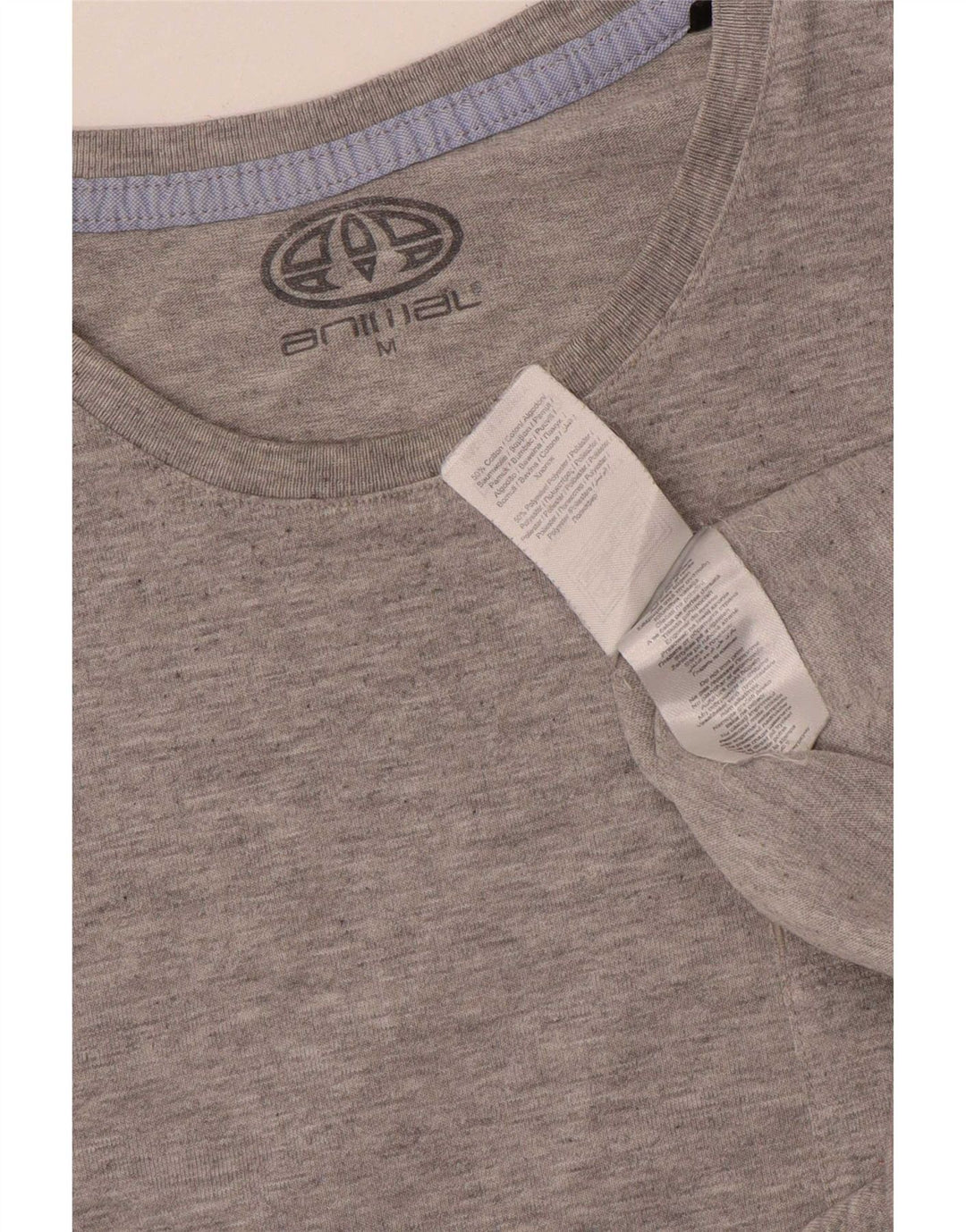 Tricou grafic pentru bărbați Animal Top Medium Gri Bumbac