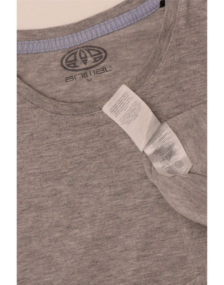 Tricou grafic pentru bărbați Animal Top Medium Gri Bumbac