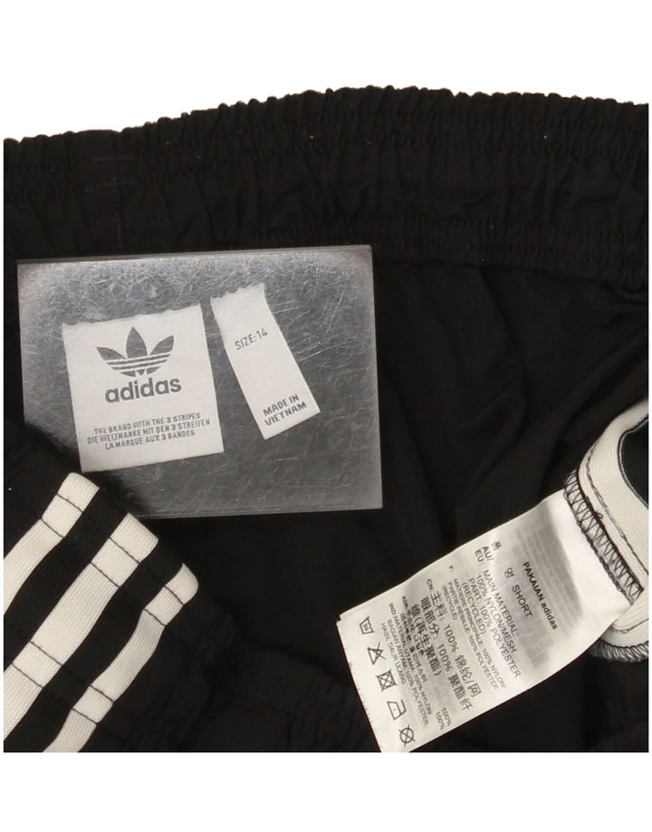 Pantaloni scurți sport ADIDAS pentru femei UK 14 Medium Black Nylon