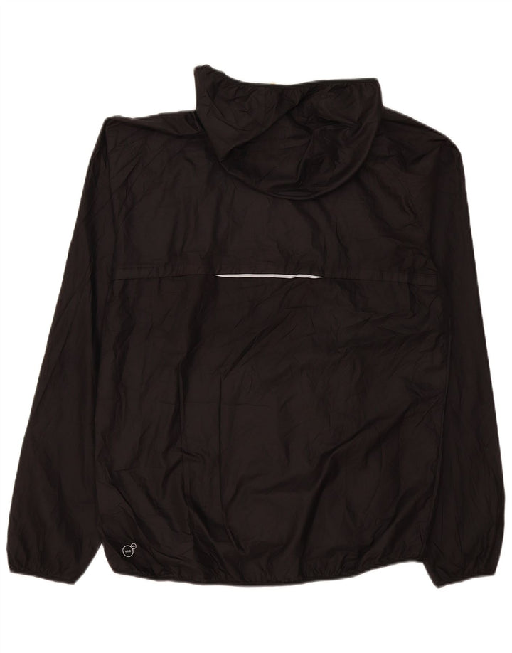 Jachetă de ploaie cu glugă Puma pentru femei UK 16, mare, negru, poliester