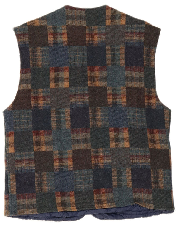 Vestă Vintage Bărbați IT 48 Medium Multicolor Lână Check