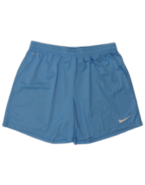 Pantaloni scurți sport Nike Dri Fit pentru femei UK 18 XL, albastru, poliester