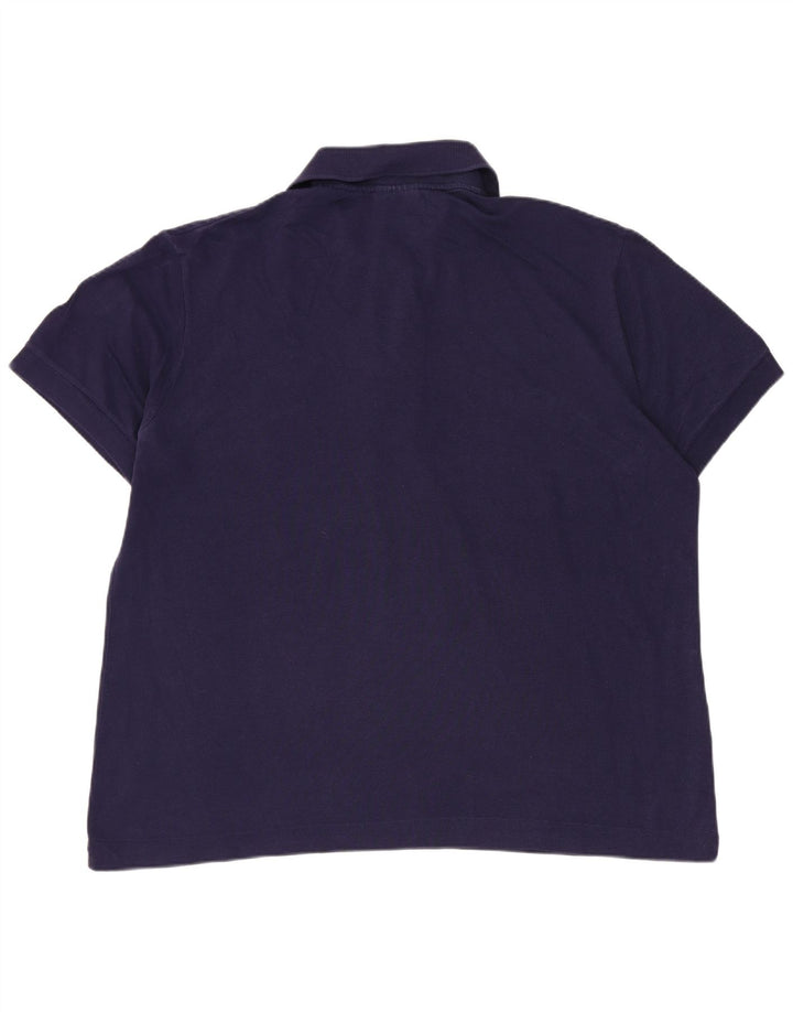 Tricou polo Lacoste pentru bărbați mărimea 5 mare, bumbac bleumarin