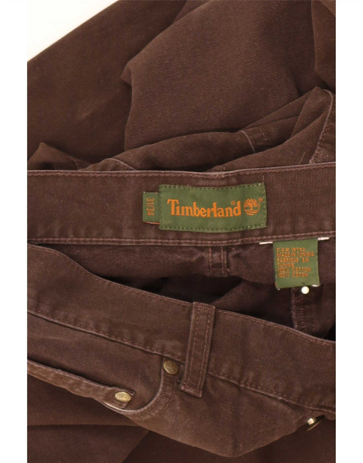Blugi drepti pentru bărbați Timberland W31 L31 bumbac maro