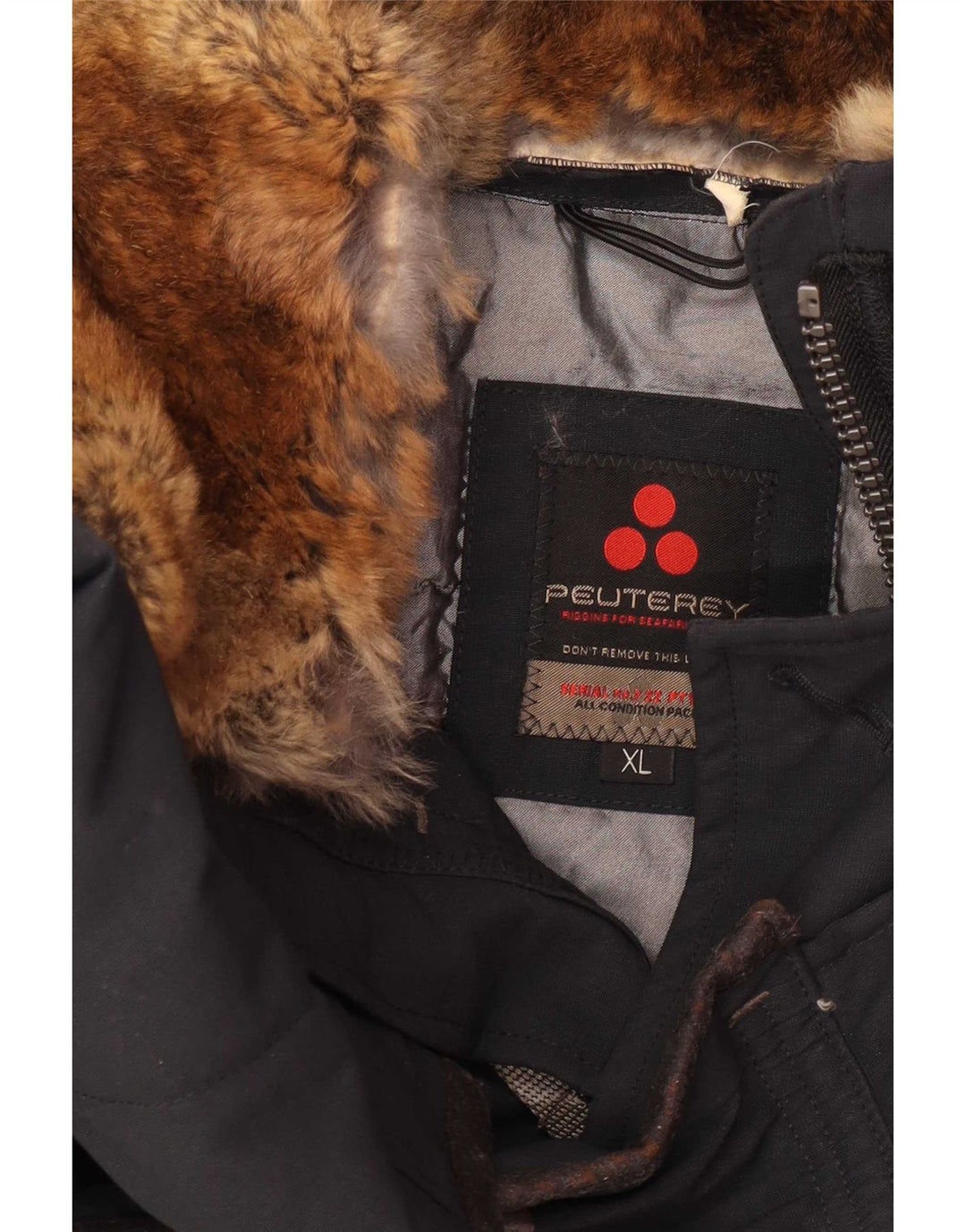 Jachetă Parka PEUTEREY pentru bărbați UK 42 XL Bleumarin Poliamidă