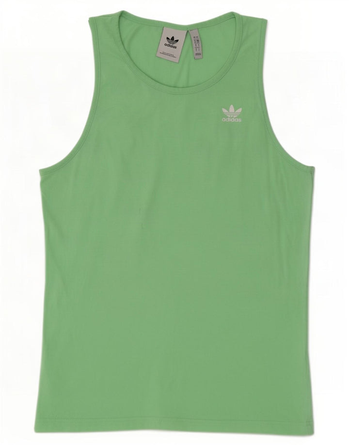 Vestă pentru bărbați Adidas Top mic verde bumbac