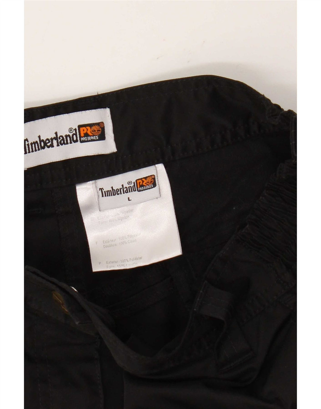 Pantaloni cargo drepti pentru bărbați Timberland L36 L28 Poliester negru
