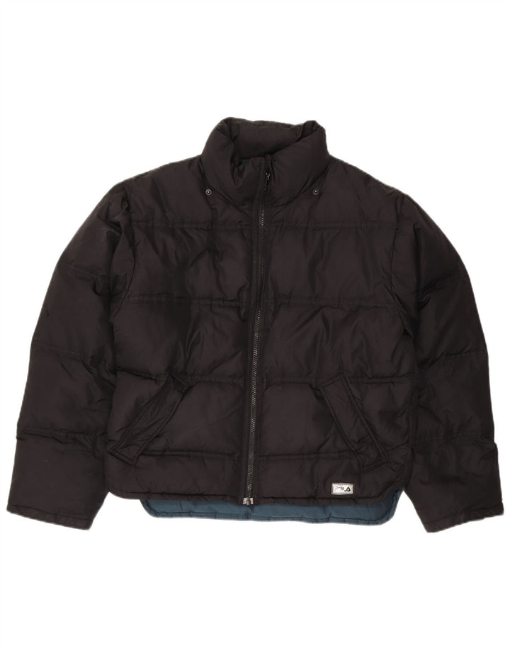 Jachetă căptușită pentru femei FILA IT 42 Medium Black Nylon